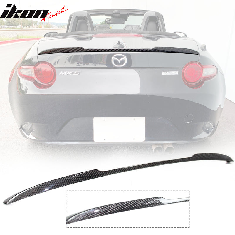 Rear Spoiler Wing for 2016-2023 Mazda MX-5 & MX-5 Miata, Real Carbon ...
