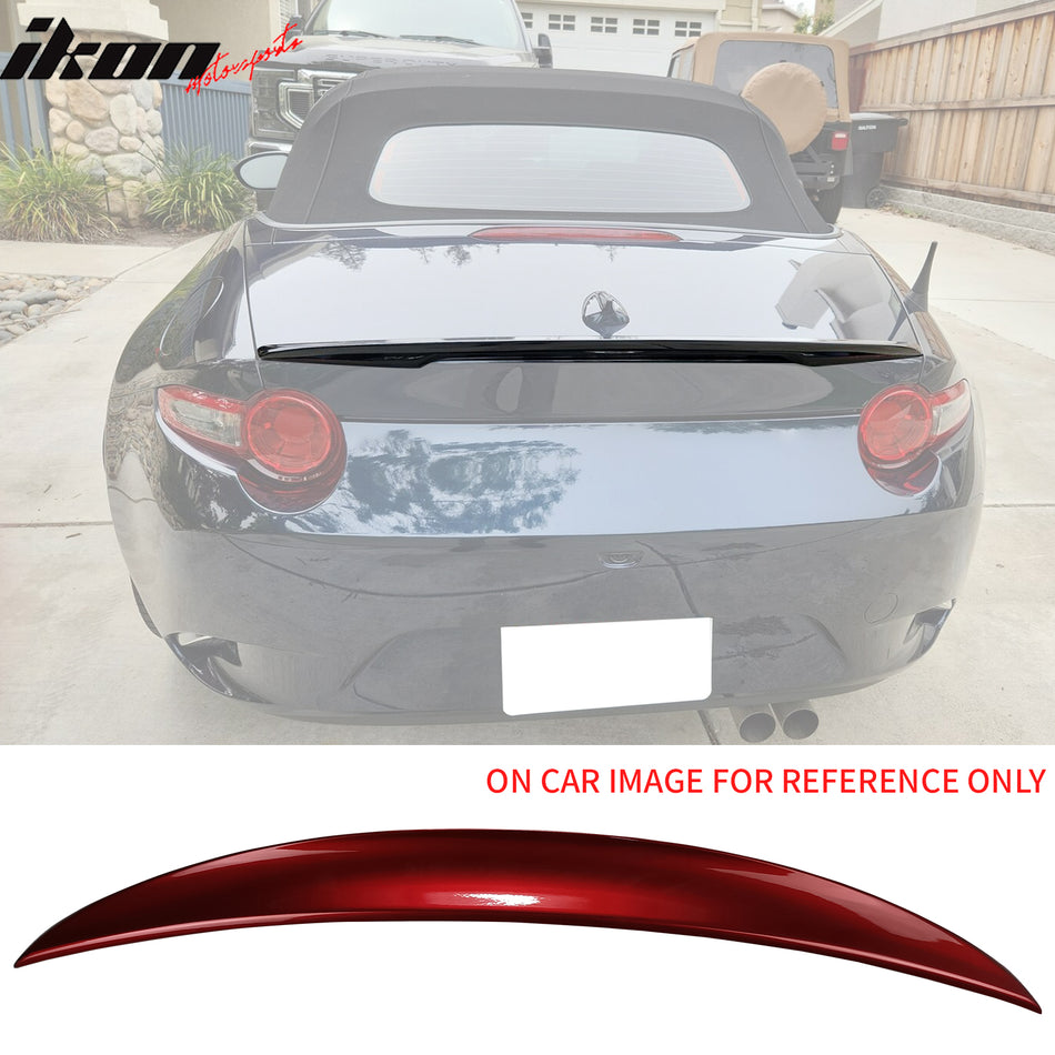 2016-2025 Mazda MX-5 Miata Performance Style #41V Red Trunk Spoiler