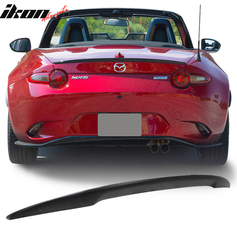 2016-2025 Mazda MX-5 Miata Performance Style Unpainted Trunk Spoiler