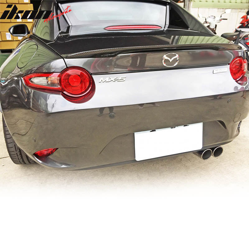 Fits 16-25 Mazda MX5 MX-5 Miata ND 4th Performance Style Trunk Spoiler Unapinted