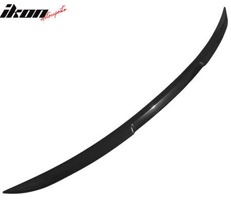 Fits 16-25 Tesla Model X V Style Rear Trunk Decklid Spoiler Wing Lip Gloss Black