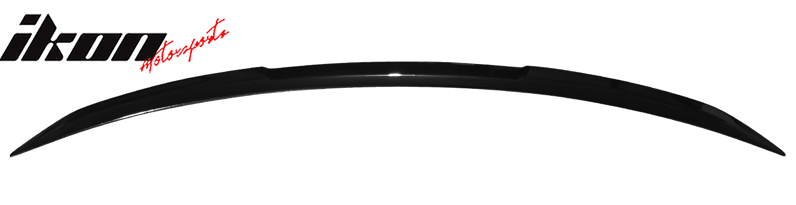 Fits 16-25 Tesla Model X V Style Rear Trunk Decklid Spoiler Wing Lip Gloss Black