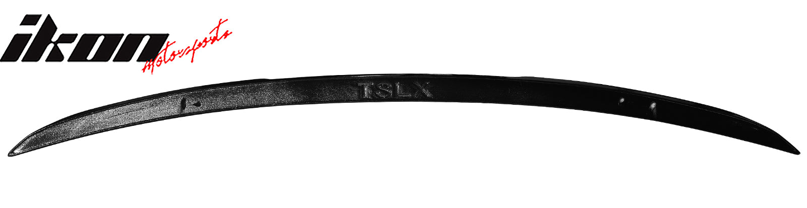 Fits 16-25 Tesla Model X V Style Rear Trunk Decklid Spoiler Wing Lip Gloss Black