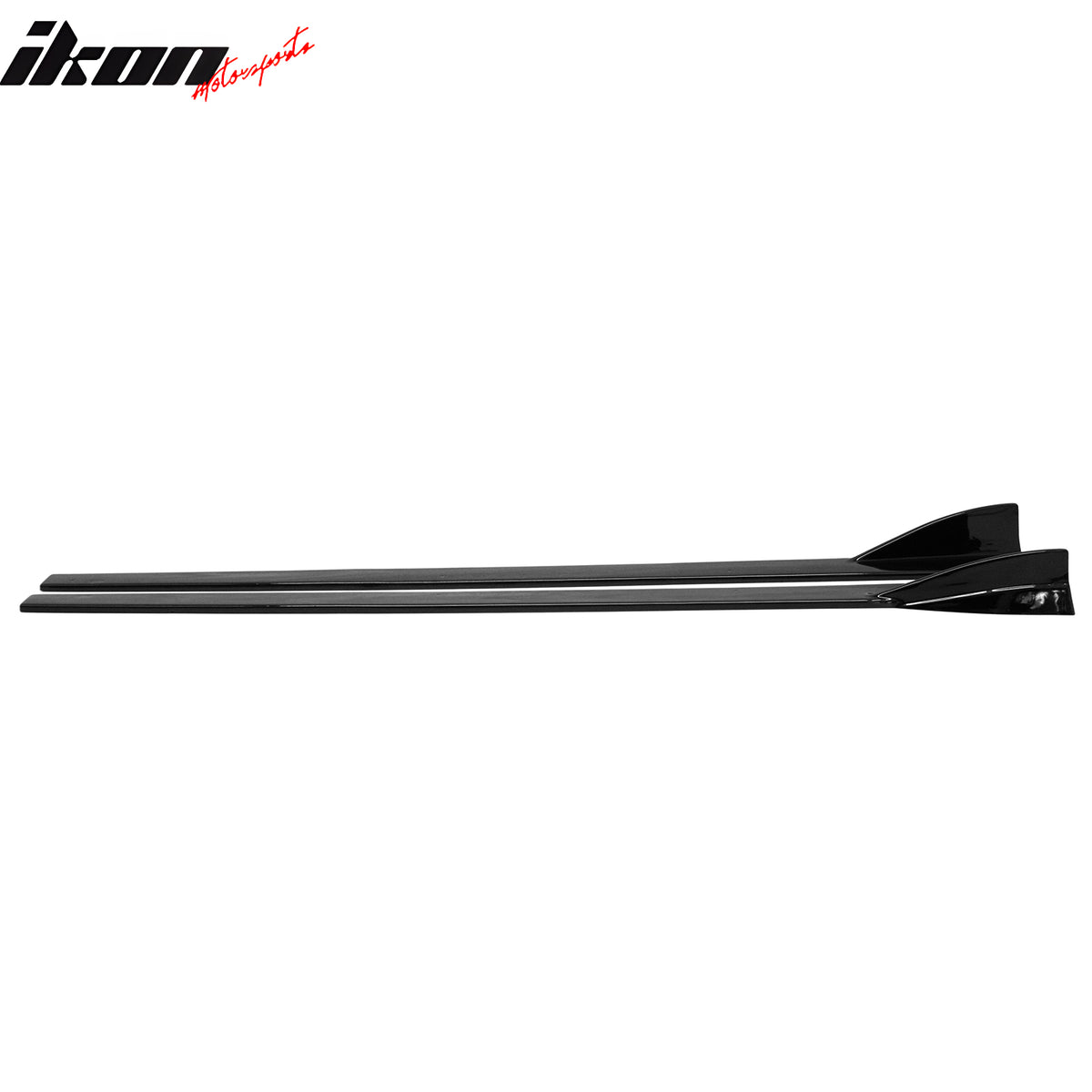 For 16-26 Mazda MX-5 Miata Gloss Black IKON Style Side Skirts Extension ABS Pair