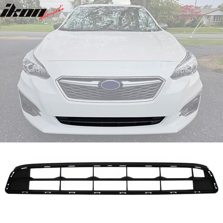 2017-2019 Subaru Impreza OE Style Black Front Bumper Lower Grille ABS