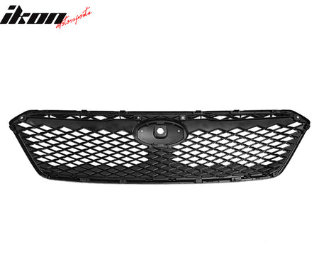 Fits 17-19 Subaru Impreza Sport Style Front Bumper Upper Grille Gloss Black ABS