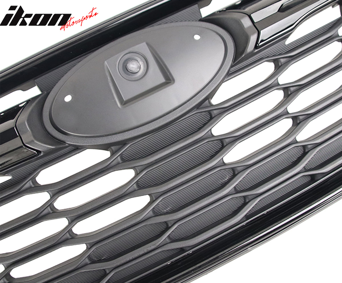 Fits 17-19 Subaru Impreza OE Style Front Bumper Upper Grille ABS Gloss Black
