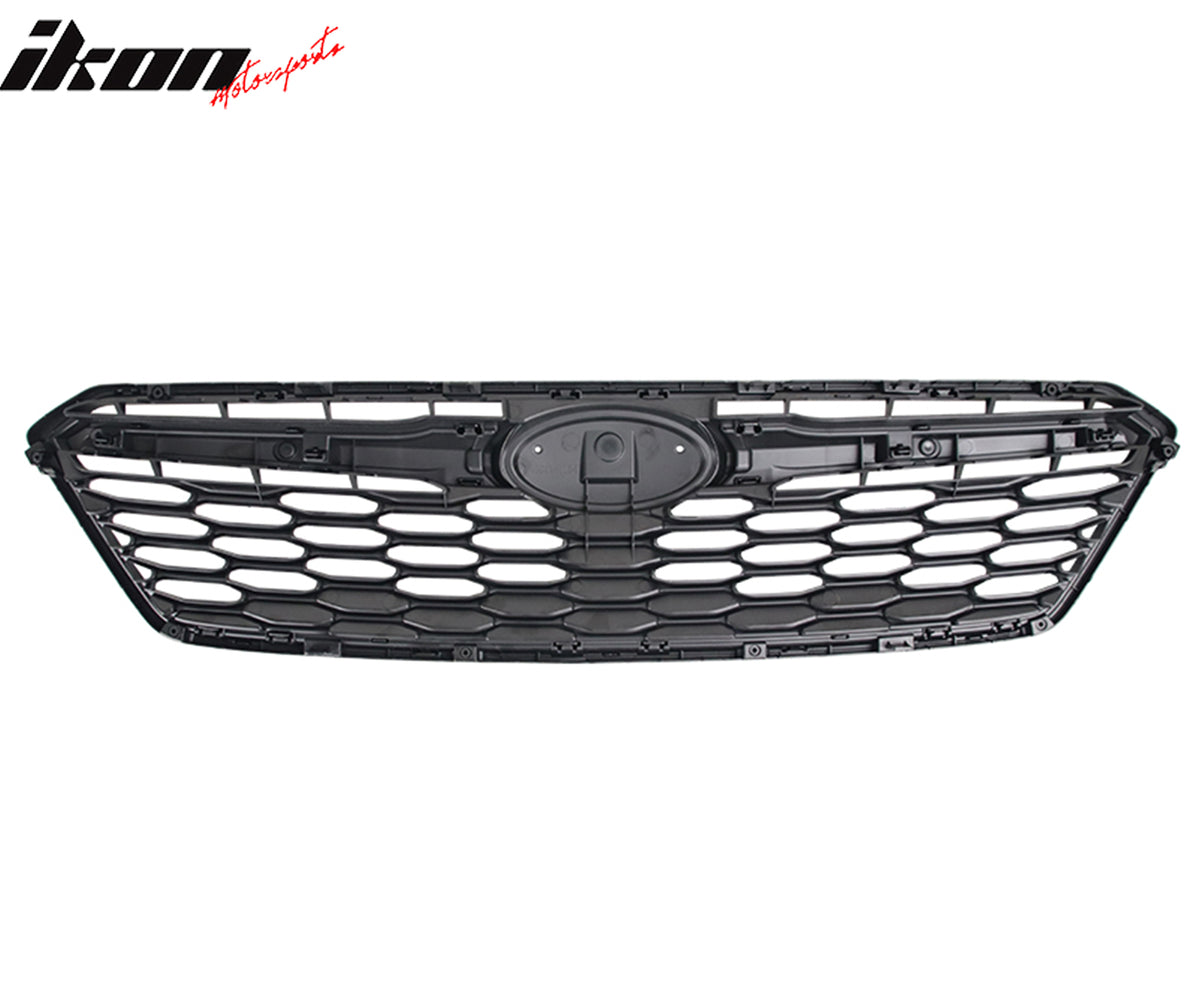 Fits 17-19 Subaru Impreza OE Style Front Bumper Upper Grille ABS Gloss Black
