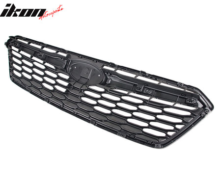 Fits 17-19 Subaru Impreza OE Style Front Bumper Upper Grille ABS Gloss Black