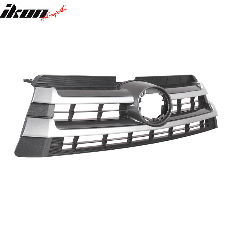 Fits 17-19 Toyota Highlander ABS Front Bumper Upper Grille Cover - OE Style