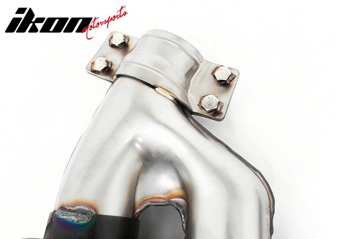 Fits 17-20 BMW 5 Series G30 M5 Style Stainless Steel Quad Exhaust Tips - Black