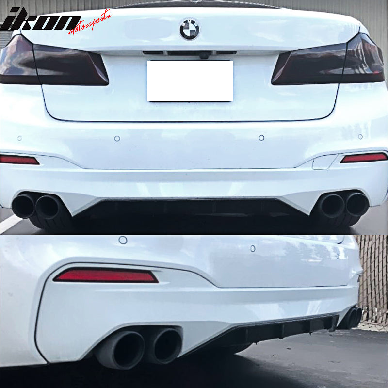 G30 Diffuser Fits 17-20 BMW 5 Series G30 M-Performance Style M-Tech M Sport Rear Lip ...