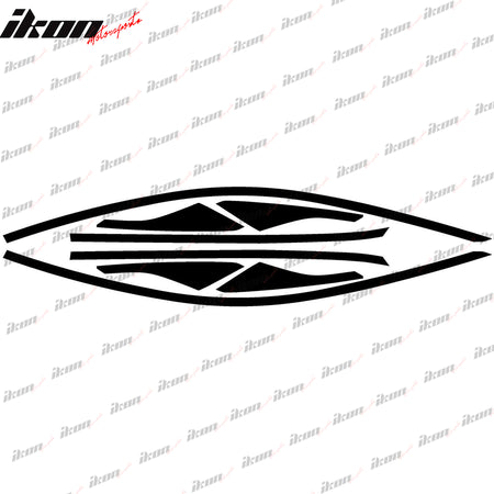 Fits 17-20 Civic Chrome Delete Blackout Window Trim Matte Black