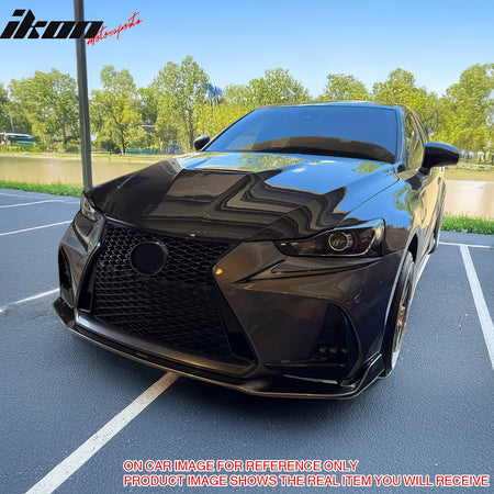For 17-20 Lexus IS200t IS300 IS350 Artisan Style Front Bumper Lip Gloss Black PP