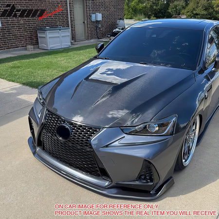 For 17-20 Lexus IS200t IS300 IS350 Artisan Style Front Bumper Lip Gloss Black PP