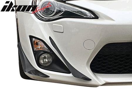 Closeout! Fits 17-20 Subaru BRZ Toyota 86 GT86 Front Bumper Canards Carbon Fiber