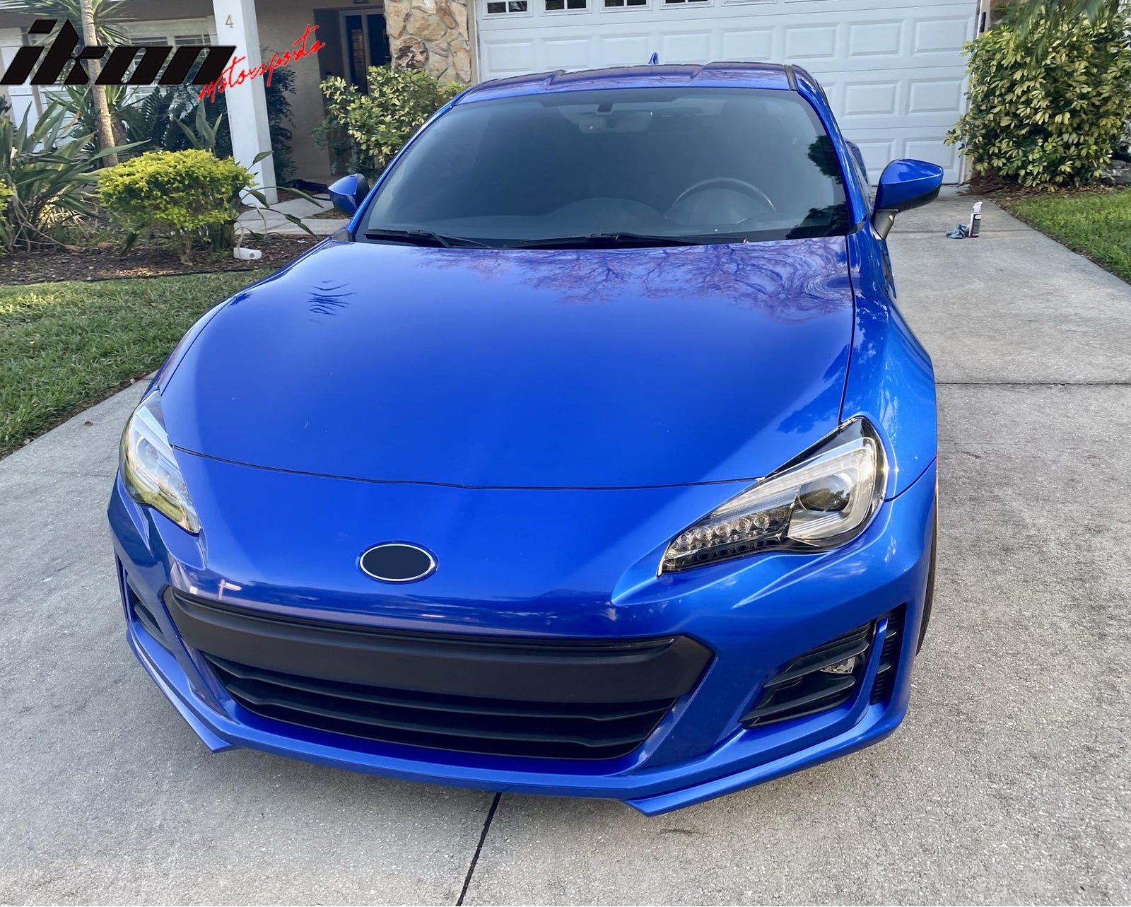 IKON MOTORSPORTS Front Bumper Grille, Compatible with 2017-2020 Subaru BRZ, OE Style Black ABS Plastic Replacement Front Bumper Grill Assembly