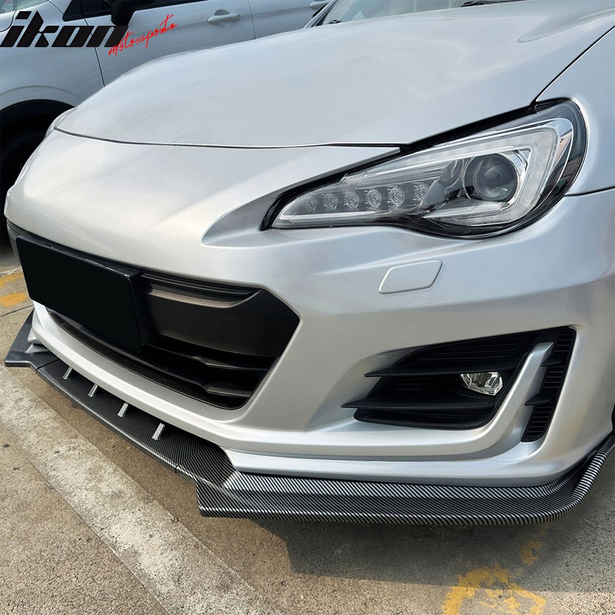 Fits 17-20 Subaru BRZ IKON Front Bumper Lip Chin Splitter PP Carbon Fiber Print