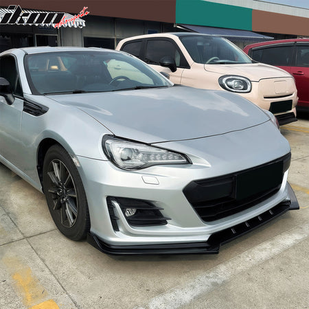 Fits 17-20 Subaru BRZ IKON Style Front Bumper Lip Chin Splitter PP Gloss Black