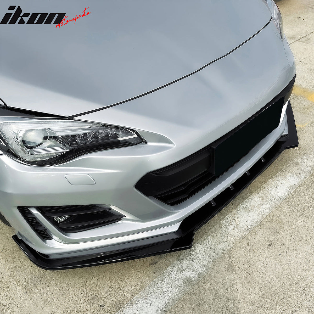 Fits 17-20 Subaru BRZ IKON Style Front Bumper Lip Chin Splitter PP Gloss Black