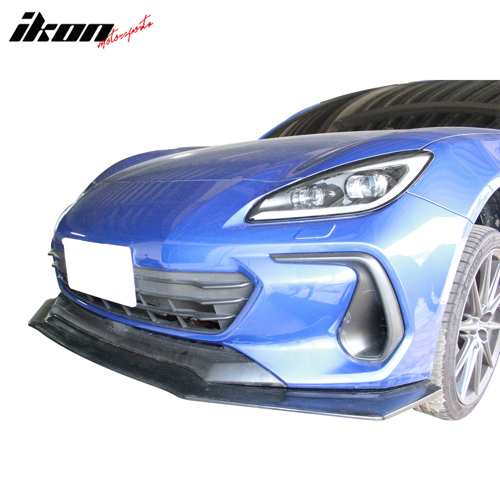Fits 22-25 Subaru BRZ IKON V4 Style Front Bumper Lip Spoiler Splitter Chin PU