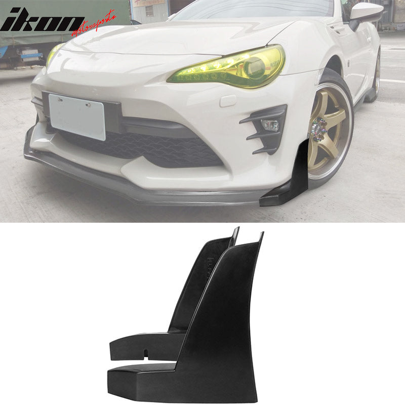 Buy Best Toyota 86 CS Style Black Front Bumper Lip Front Winglets