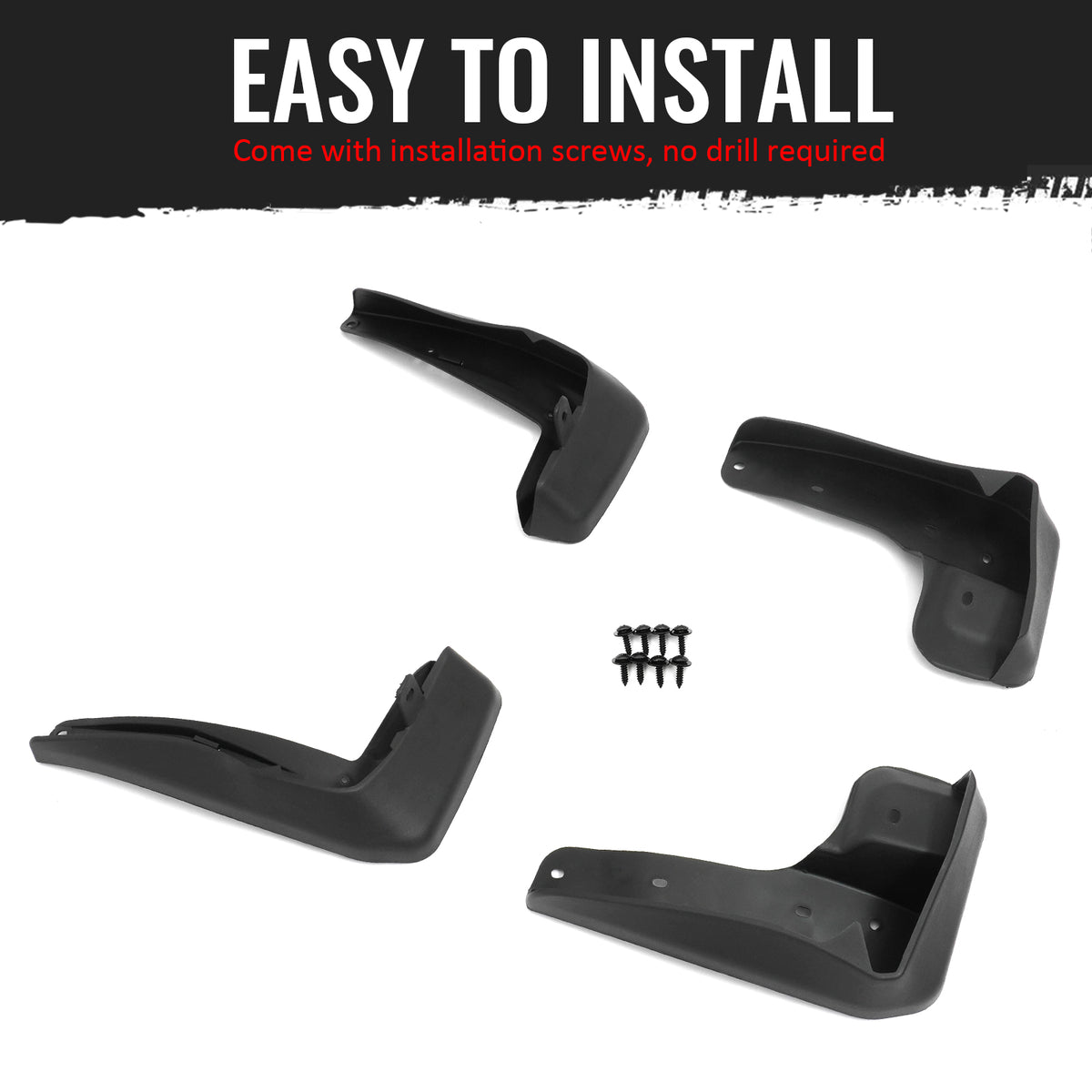 Fits 17-21 Honda Civic 10th Gen Sport Hatchback Mud Flaps Wheel Splash Guards PP