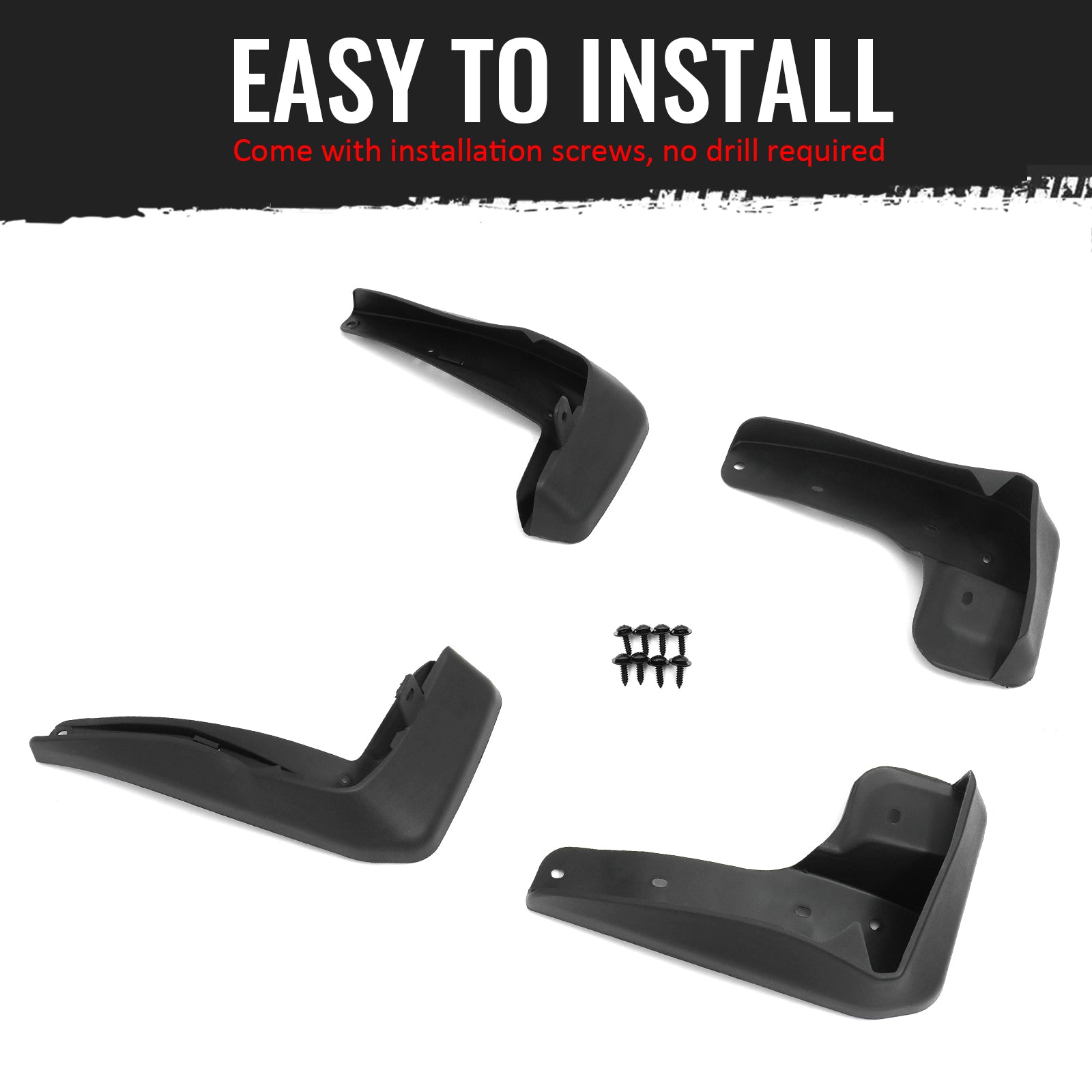 Fits 17-21 Honda Civic 10th Gen Sport Hatchback Mud Flaps Wheel Splash Guards PP