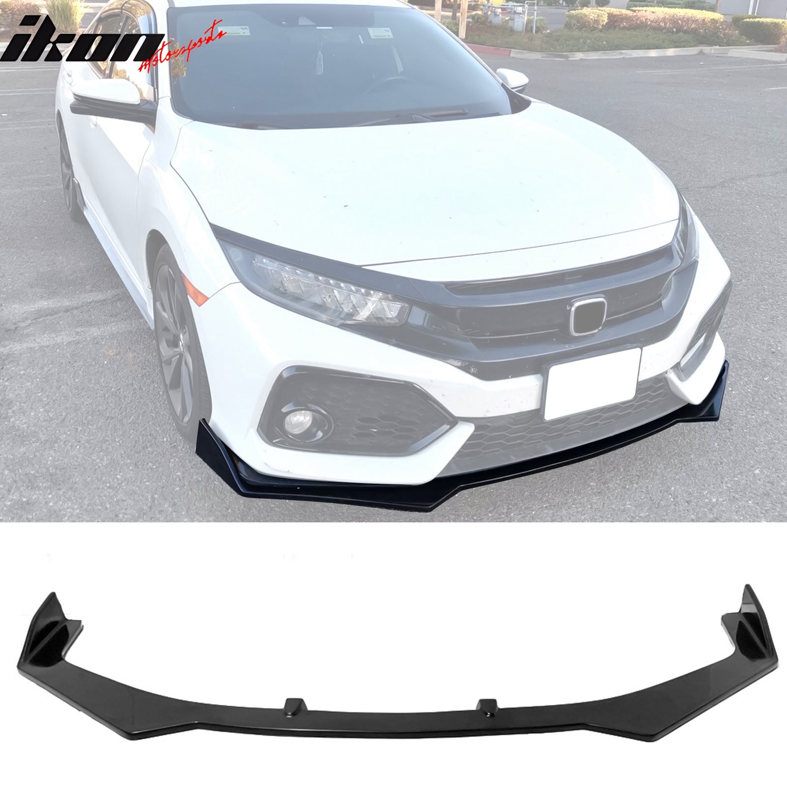 2018 Honda Civic Si Front Bumper Fits 17-21 Honda Civic Si & Hatchback CS Style Front Bumper Lip Kit