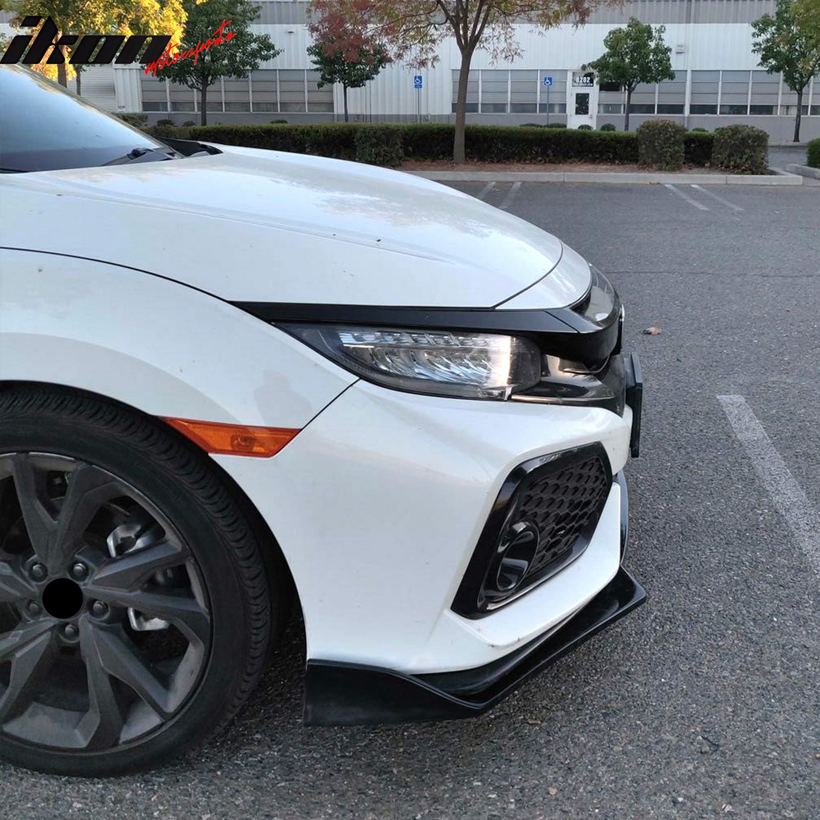 Honda Civic 2017 Bumper Fits 17-21 Honda Civic Si & Hatchback CS Style Front Bumper Lip Kit