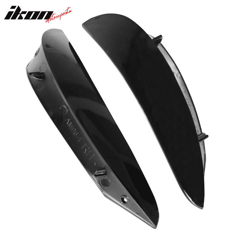 Fits 17-23 Benz W213 E-Class Sedan AMG Sport Front Bumper Canard Vent Flaps 2PCS