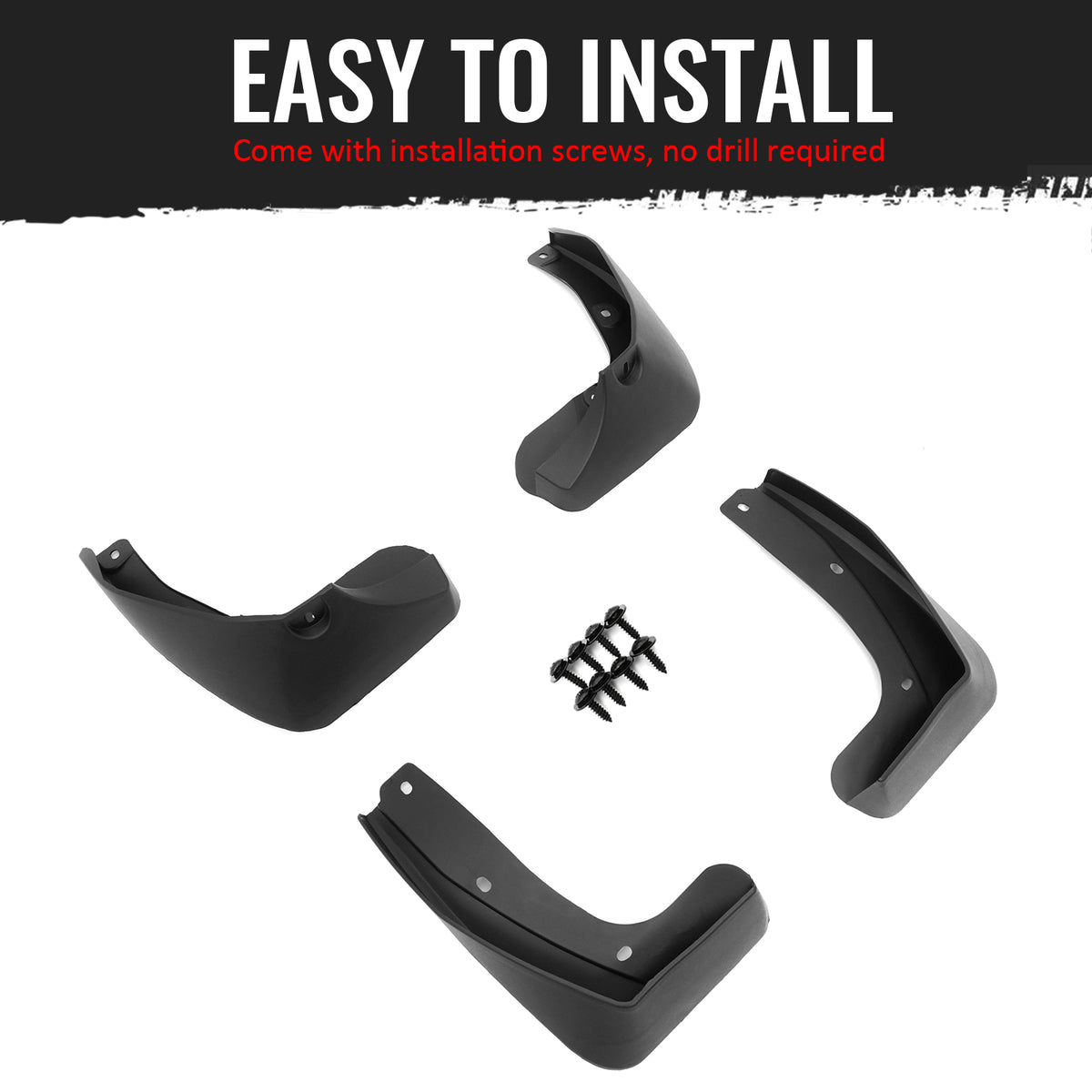Fits 17-22 Honda CR-V Front & Rear Fender Mud Flaps Wheel Arch Splash Guards PP