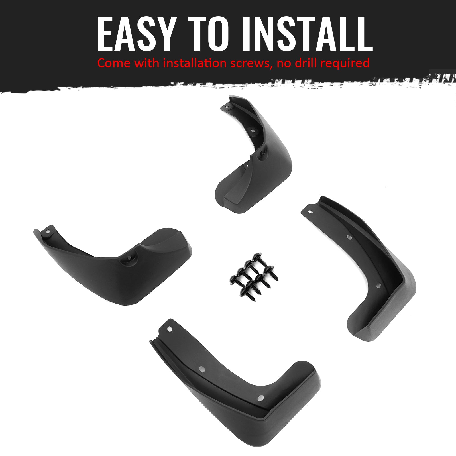 Fits 17-22 Honda CR-V Front & Rear Fender Mud Flaps Wheel Arch Splash Guards PP