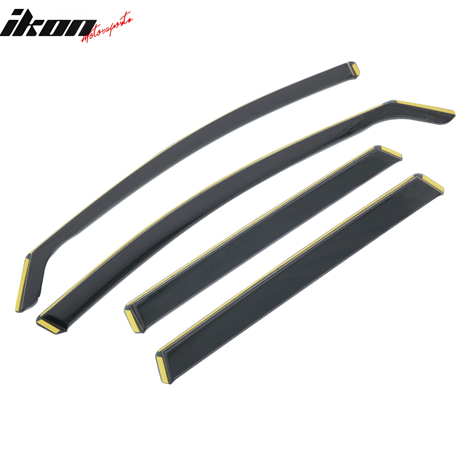 Fits 17-22 Honda CR-V Side Window Visors Injection PC In-Channel Deflectors 4PCS