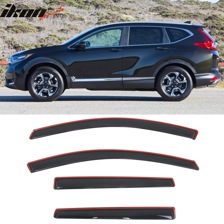 2017-2022 Honda CR-V Window Visors In Channel Deflectors Rain Guard