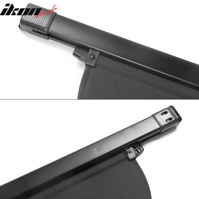 Fits 17-22 Honda CRV Tonneau Cargo Shade Cover Black - Vinyl+Aluminum Rod