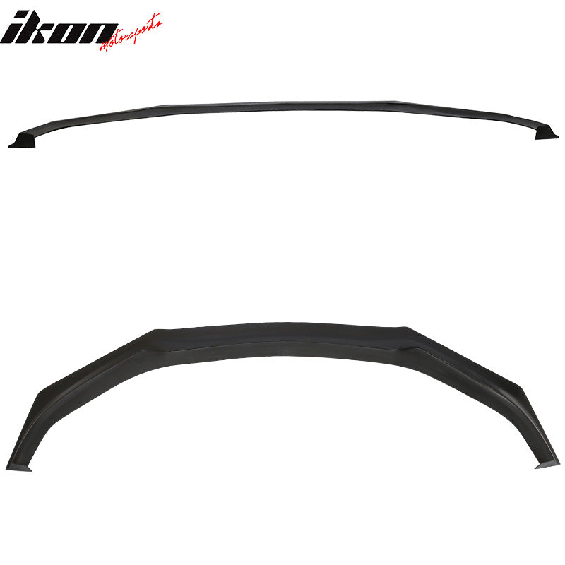 Fits 17-22 Infiniti Q60 IKON V4 Style Front Lower Bumper Lip Spoiler Splitter PU