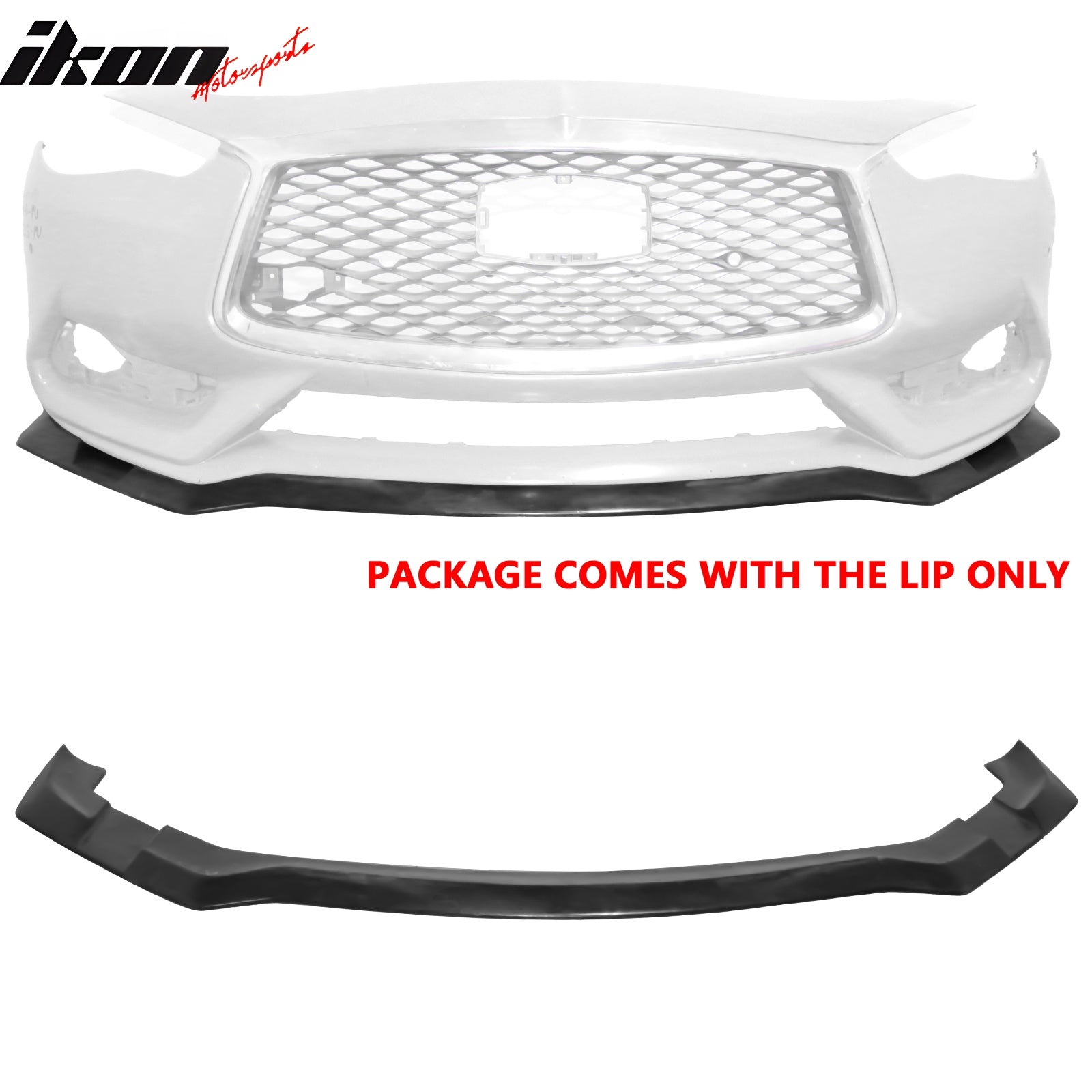 Fits 17-22 Infiniti Q60 Coupe IKFM Style Front Bumper Lip Splitter ...