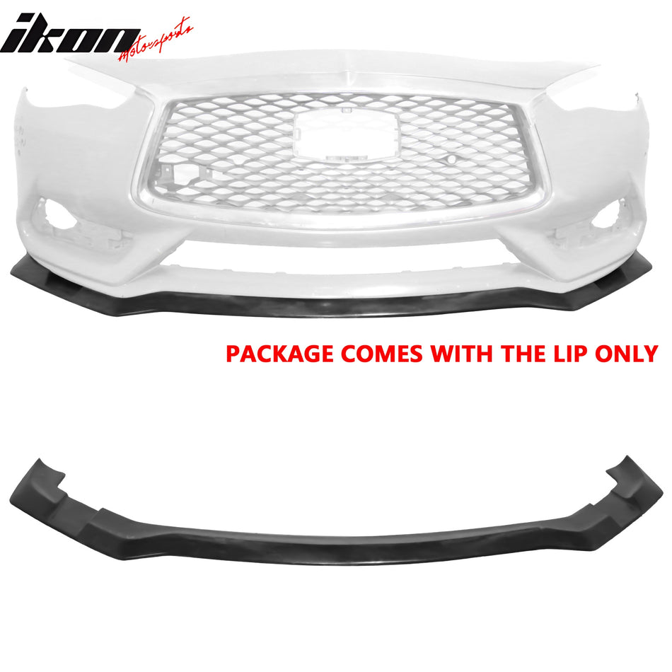 2017-2022 Infiniti Q60 Coupe IKFM Style Front Bumper Lip Spoiler PU
