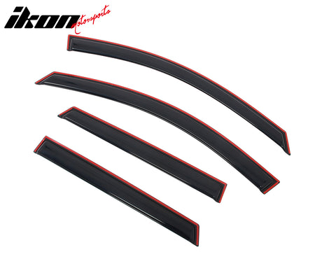 Fits 17-22 Nissan Rogue Sport 4PCS In-channel Window Visor Rain Sun Vent Shade
