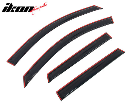 Fits 17-22 Nissan Rogue Sport 4PCS In-channel Window Visor Rain Sun Vent Shade