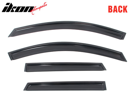 Fits 17-22 Nissan Rogue Sport 4PCS In-channel Window Visor Rain Sun Vent Shade