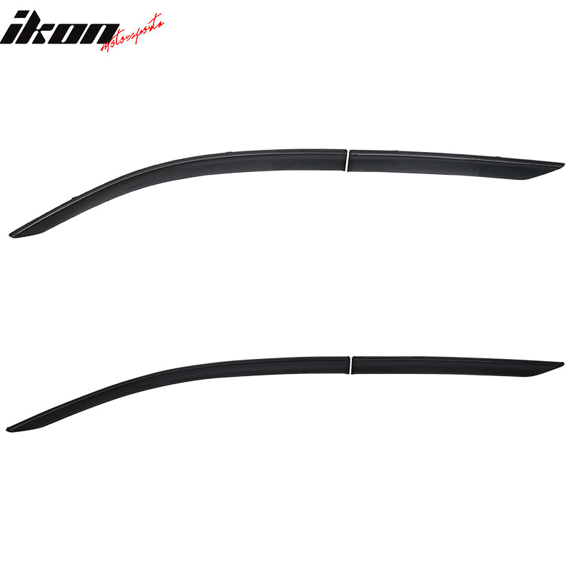 Fits 17-22 Toyota C-HR CHR Window Visors Vent Rain Guards W/Black Chrome Trim PC