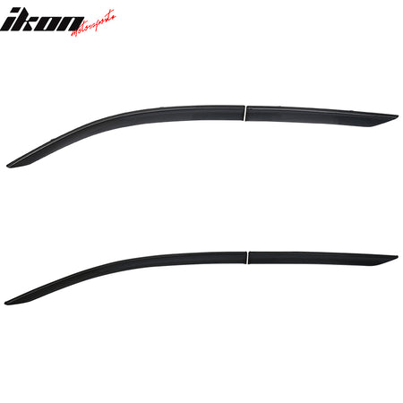 Fits 17-22 Toyota C-HR CHR Window Visors Vent Rain Guards W/Black Chrome Trim PC