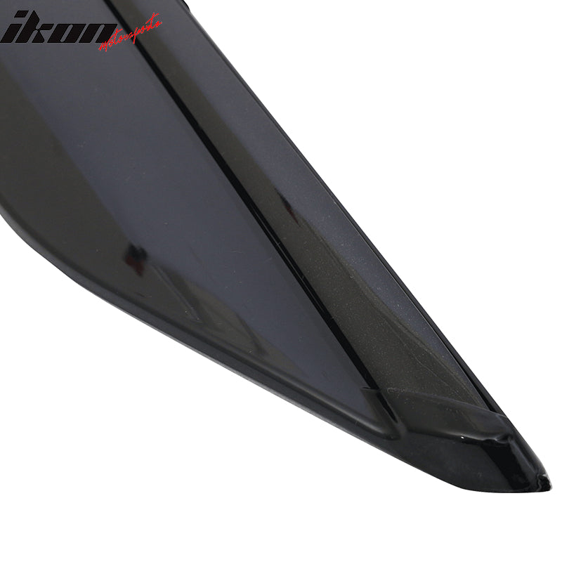 Fits 17-22 Toyota C-HR CHR Window Visors Vent Rain Guards W/Black Chrome Trim PC