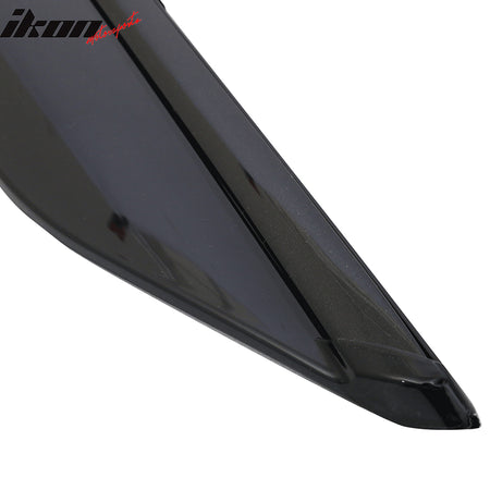 Fits 17-22 Toyota C-HR CHR Window Visors Vent Rain Guards W/Black Chrome Trim PC