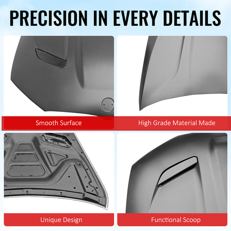 Fits 17-23 BMW 5 Series G30& F90 M5 Aluminum Front Hood Cover - M5 CS Style