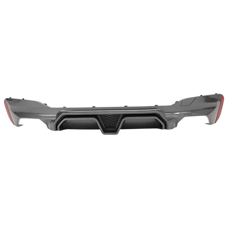 Fits 17-23 BMW G30 5 Series F90 M5 CS Style Rear Diffuser Carbon Fiber Print PP