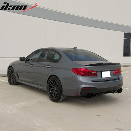 For 17-23 BMW 5 Series G30 M Sport Gloss Black Rear Diffuser M Performance Style