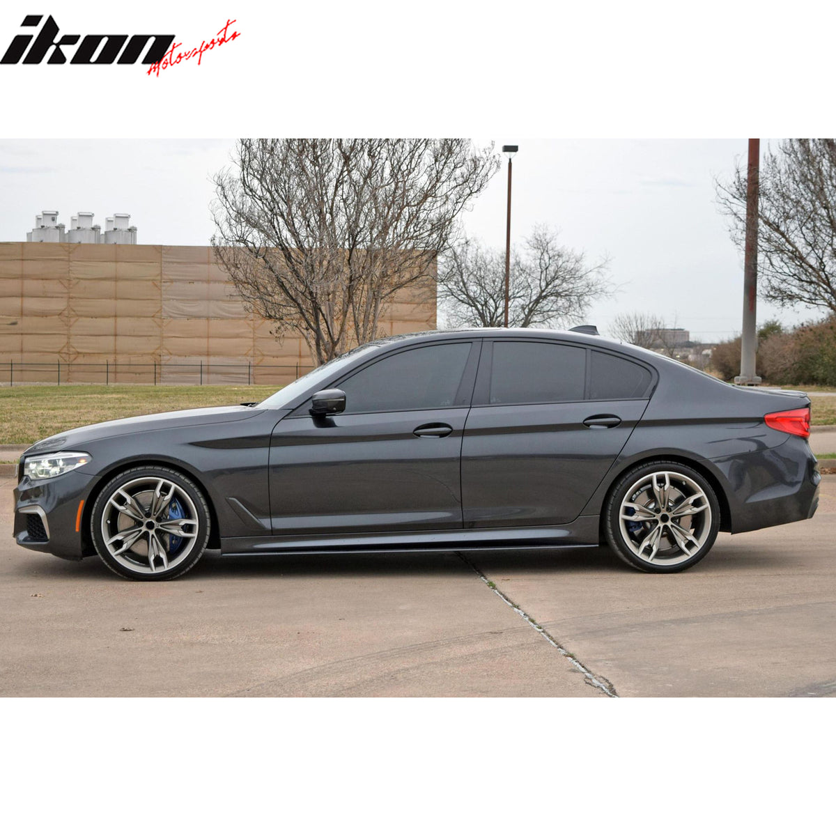 Fits 17-23 BMW 5 Series G30 F90 M5 M Performance Style Side Skirts Gloss Black